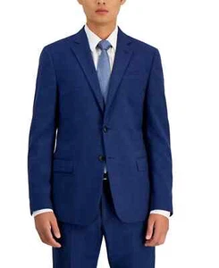 $475 Armani Exchange Men's High Blue Pin dot Slim Fit Wool Sport Coat 38R - Picture 1 of 1