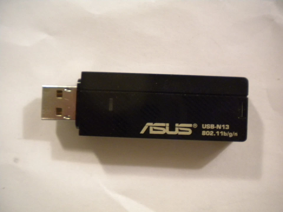 ASUS USB-N13 WIRELESS 802.11b/g/n 300MBIT ADAPTER USB 2.0, EZLINK, WPS BUTTON - Image 1 of 2