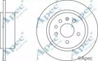 Brake Disc Pair Coated Solid Rear Apec Dsk2240 Replace 4907523,5057476