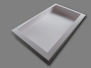 20 MEDIUM, 40mm DEEP, WHITE WINDOW SHIRT BOXES, CLOTHES, GIFTS, LINGERIE,DISPLAY - Picture 1 of 4