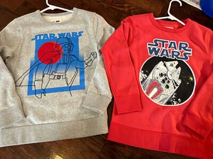 Gap Kids Boys Girls Sweatshirt Top Star Wars Sizes L  Large Lot of 2 New - Picture 1 of 10