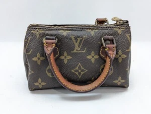 JUNK LOUIS VUITTON Monogram Mini Speedy Hand Bag Purse Brown M41534 Authentic LV - Bild 1 von 21