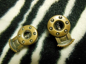 Lot 2 embouts pour cordon en plastique doré stop cordon couture bijoux T1-6 - Picture 1 of 3