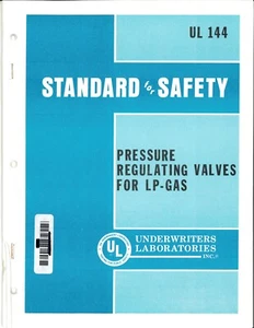 UL 144 - 1985 - Pressure Regulating Valves for LP-Gas - Picture 1 of 3