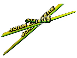 Replacement Vinyl Decal Set For John Deere 345 Lawn Tractor Hood, stickers kit - Picture 1 of 5