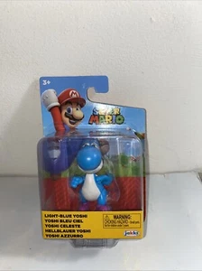 Super Mario Light Blue Yoshi 2.5” Figure Jakks Pacific - Picture 1 of 2