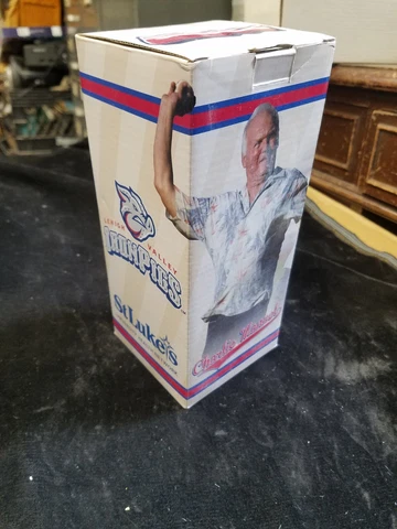 Phillies Charlie Manuel Bobblehead Lehigh Valley Iron Pigs NIB 1000 Wins Cover