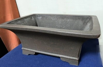 Japanese Bonsai pot TOKONAME NEZU Unglazed Rectangular Extra large W47cm SENIGO - Image 1 of 4