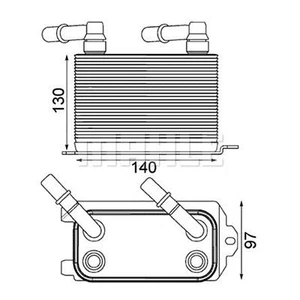 Automatic Gearbox Transmission Oil Cooler MAHLE for Range Rover CLC 228 000P Top - Picture 1 of 6