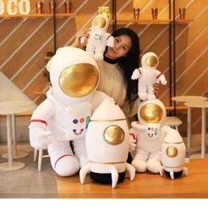 Space Series Plush Toys Rocket Spacecraft Stuffed Pillow Boys Kids Birthday Gift - Picture 1 of 24