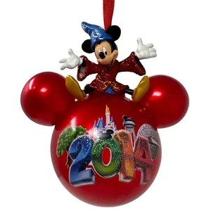 Walt Disney World Ornament 2014 Sorcerer's Apprentice Mickey Icon Fantasia RARE - Picture 1 of 12