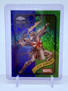 2025 Topps Chrome Marvel Silver Samurai #59 refractor brillante azul y verde/199 - Imagen 1 de 2