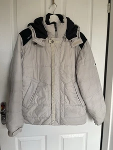 HELLY HANSEN Grey Down Padded Jacket size M Mens Full Zip Winter Puffer Casual - Picture 1 of 17