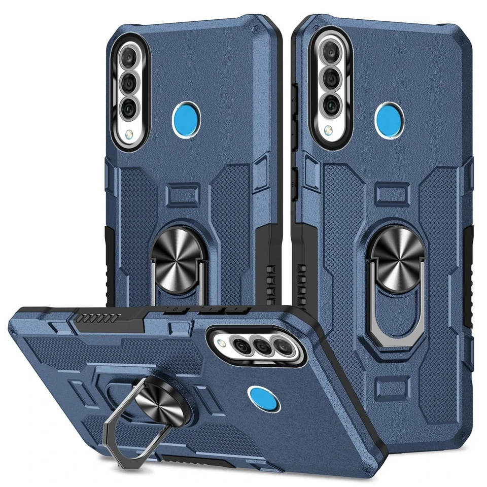 Case for Huawei P30 Lite - Blue Shockproof with Ring Stand & Protection - Image 1 of 1