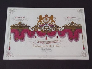 1840s-50s Belgian Trade Card, Tapestry Maker - Picture 1 of 3