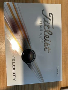 Titleist Velocity Golf Balls (One Dozen) - NEW IN BOX - COLOR WHITE - NUMBERED 1 - Picture 1 of 4
