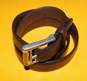 MEN'S LAUREN RALPH LAUREN BROWN GENUINE LEATHER BELT SIZE 34/85cm.. - Photo 1/6