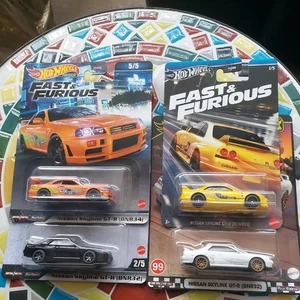 Hot Wheels Premium Nissan Skyline GT-R Bundle Fast & Furious + Boulevard - Picture 1 of 6