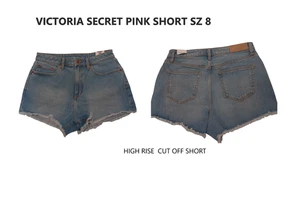 Victoria’s Secret Shorts Womens sz 8 Blue Denim Cut Off high Rise - Picture 1 of 1