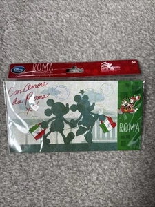Disney Store Roma Italy Pin Badge and Postcard - Picture 1 of 4