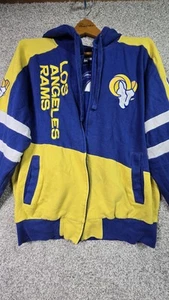 Los Angeles Rams Hoodie Mens Large NFL Football Full Zip Jacket Starter - Picture 1 of 18