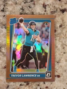 2021 Panini Donruss Optic Rated Bronze Prizm Trevor Lawrence #201 Rookie RC - Picture 1 of 2
