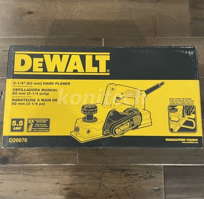 Cepilladora de mano con cable Dewalt D26676 3-1/4 pulgadas 5,5 amperios Foto 1 de 4