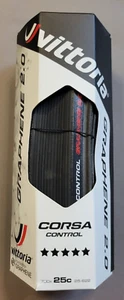 Neumático de grava de carretera Vittoria Corsa Control 700 x 25 negro negro 320 tpi - Imagen 1 de 2