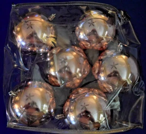 Adornos de Navidad brillantes de 5 piezas grandes de 4 pulgadas de diámetro (plateados) - hermosos - Imagen 1 de 1
