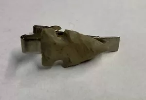 Arrowhead Tie Clip Bar Genuine Arrowhead On Sterling Clip Vintage Americana - Picture 1 of 4