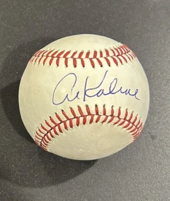Beautiful Autographed Bobby Brown Ball by HOF'er AL KALINE JSA Certified - Image 1 of 2