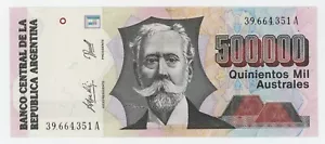 Argentinien 500000 Australes ND 1991 Pick 338 XF Circulated Banknote Ref 351 - Bild 1 von 2