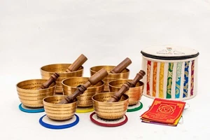Find Your Harmony with Line Hand-Beaten Jam Set of Seven Chakra Tune Set of 7- - Picture 1 of 9