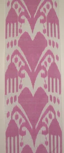 11 Yard HAND MADE UZBEK Natural SILK IKAT ADRAS FABRIC # 9045 - Picture 1 of 4