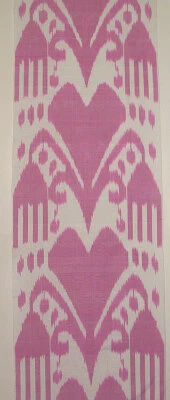 11 Yard HAND MADE UZBEK Natural SILK IKAT ADRAS FABRIC #9045 - Image 1 of 4