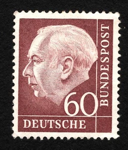 OPC 1954 Alemania 60pf Hues Sc#715 Mi#190 MNG Como Nuevo Sin Goma 4438 - Imagen 1 de 2