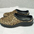 Winna Slip On Mules Shoes Leopard Print Calf Hair 39 Us 8