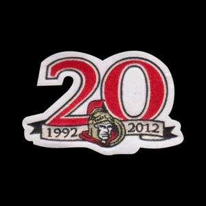 NHL Ottawa Senators 20th Anniversary Jersey Patch Very Rare - Picture 1 of 1