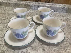 4er Set Tassen & Untertassen Noritake Epoche MARKTTAG E801 Top gebrauchter Zustand - Bild 1 von 9