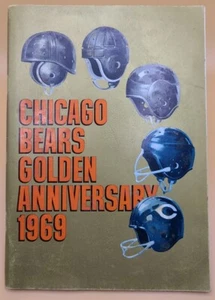 1969 Chicago Bears Golden Anniversary Book Dick Butkas Gale Sayers See Pics - Bild 1 von 8