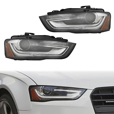 HID/Xenon Non-AFS Projector Headlight For 2013-2016 Audi A4 Passenger&Driver Foto 1 de 4