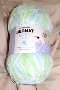 Bernat Baby Sport Yarn, 1004yd 9.8oz, Light #3 weight, Funny Prints, Mach Wash - Picture 1 of 4