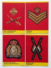 Lot of 4 RCMP INSIGNIA Cards, 1973 O-Pee-Chee (OPC) - EX
