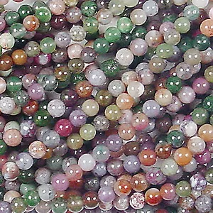CUENTAS DE PIEDRAS PRECIOSAS REDONDAS DE JASPE DE LUJO DE 4 MM 15" ÁGATA - Imagen 1 de 1