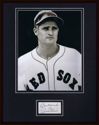 Bobby Doerr Signed Framed 11x14 Photo Display JSA Red Sox - Image 1 of 2