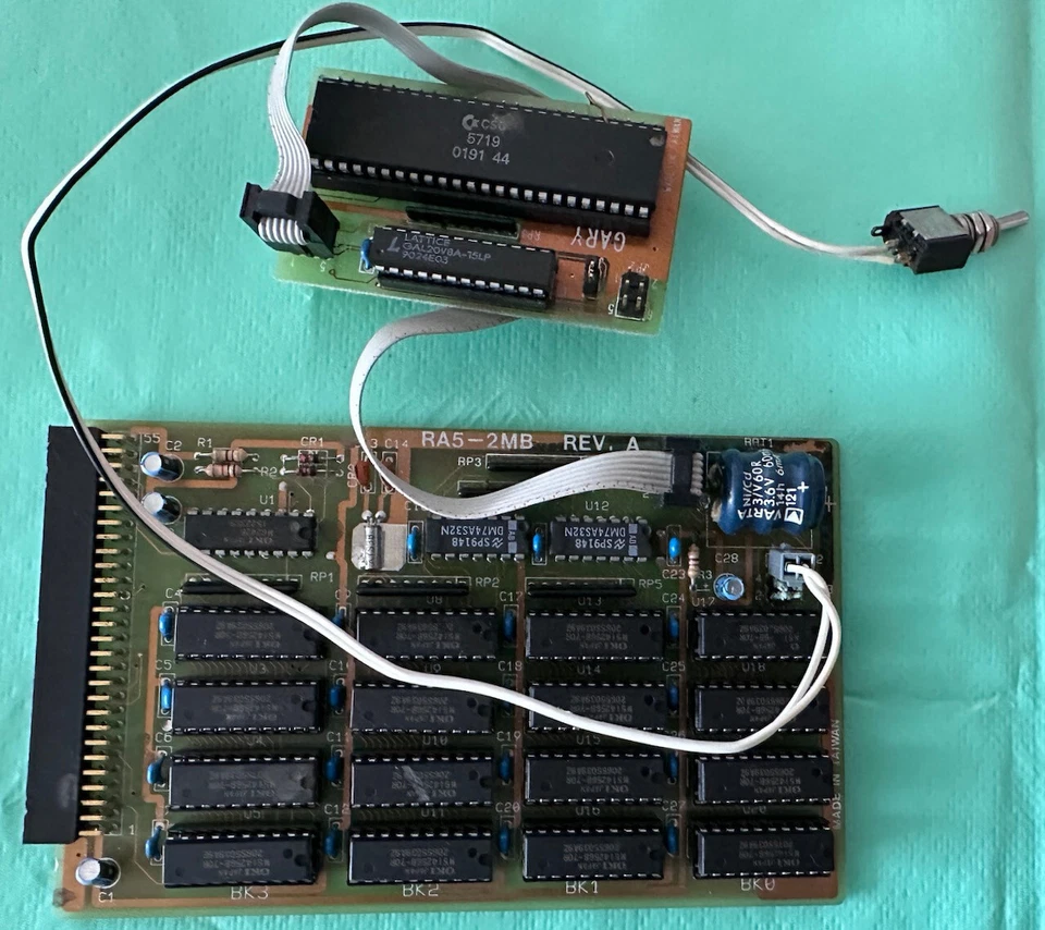 2 MB  Speichererweiterung von Alfa Data Modul RA5 für AMIGA 500/A500+, defekt - Bild 1 von 4