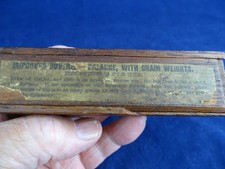 Rare c1820 Cased Sovereign Rocker Balance with Grain Weights by Whitfield