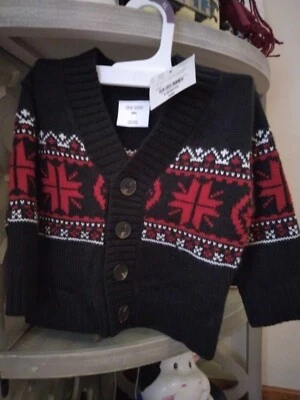 Suéter cárdigan abotonado para bebé de 9 meses de edad Okie Dokie Foto 1 de 3