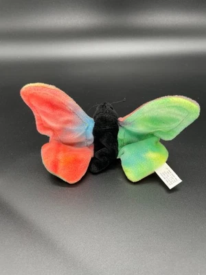 Rare TY Beanie Baby 1st Generation "Flutter" the Butterfly (No Hang Tag) - Image 1 of 4