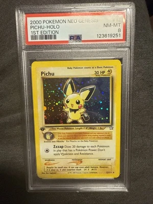 Pichu - 12/111 PSA 8 1st Edition Neo Genesis Holo Rare New Cert! - Image 1 of 4